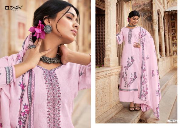 Zulfat Anishka Beutiful Cotton Embroidery Dress Materials